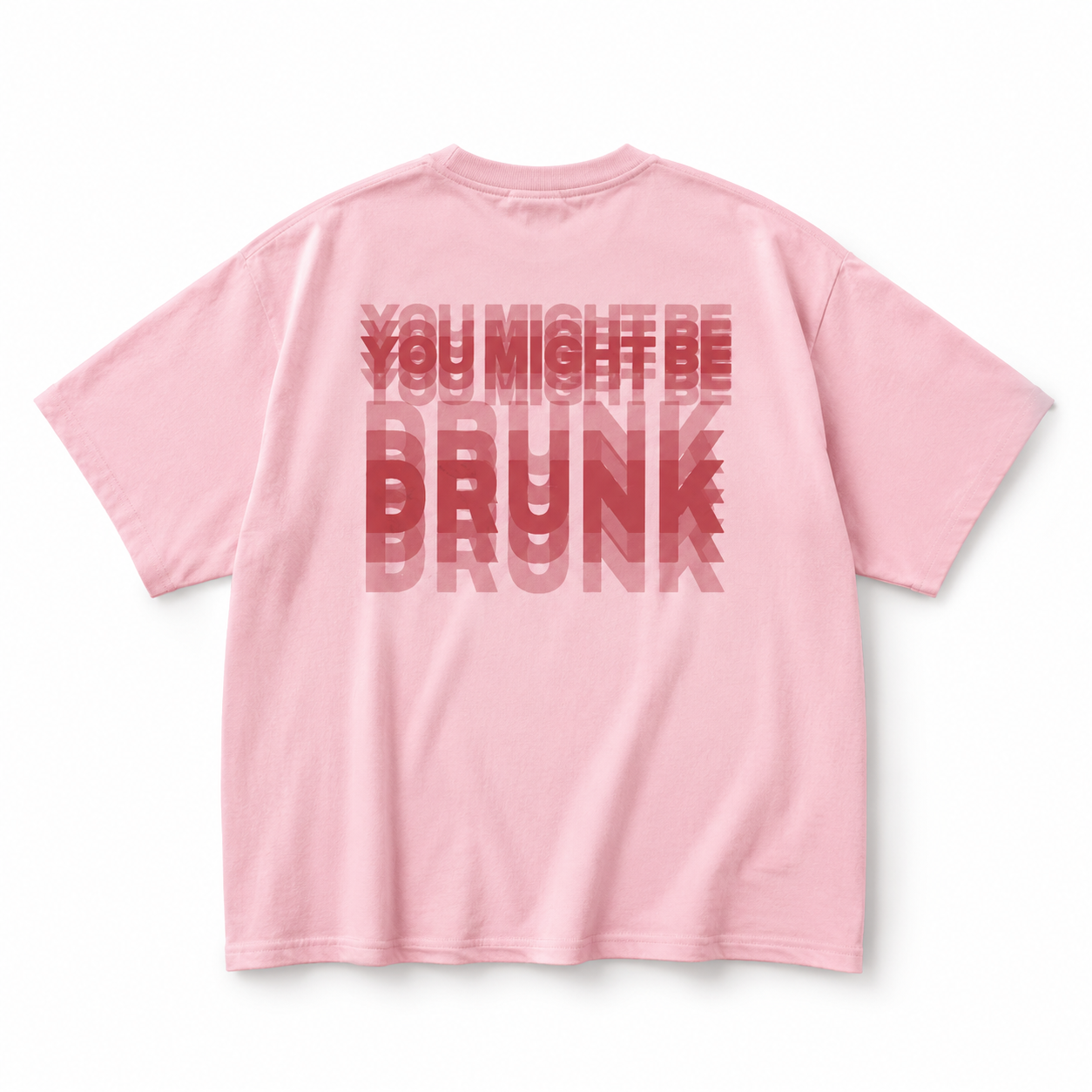 You Might Be Drunk Trippy Effect Print T-shirt